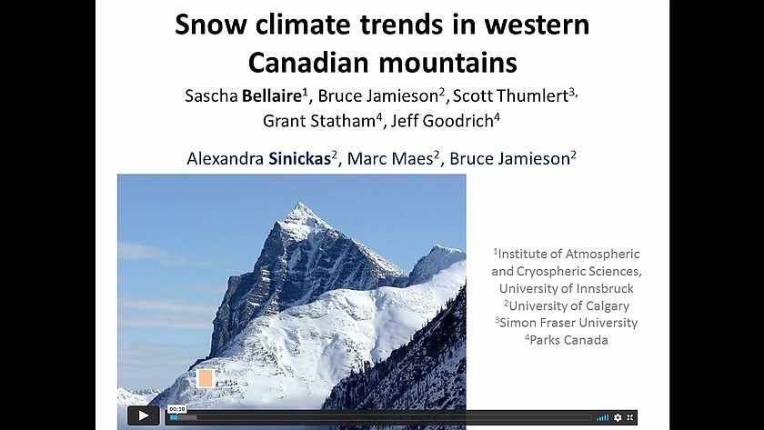 Has the snow climate changed in western Canadian mountains?